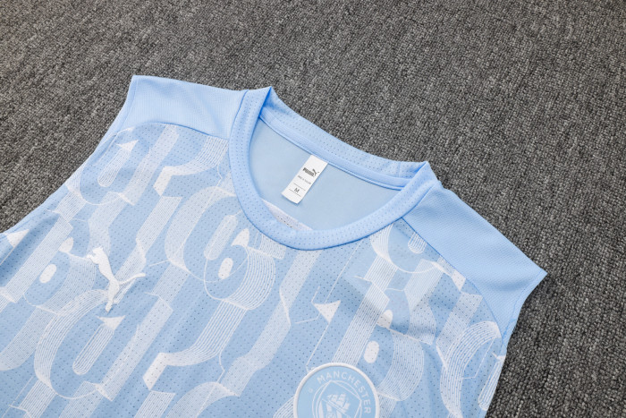 24-25 Manchester City High quality Tank Top And Shorts Suit