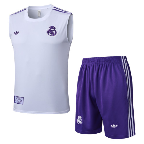 25-26 Real Madrid High Quality Tank Top And Shorts Suit