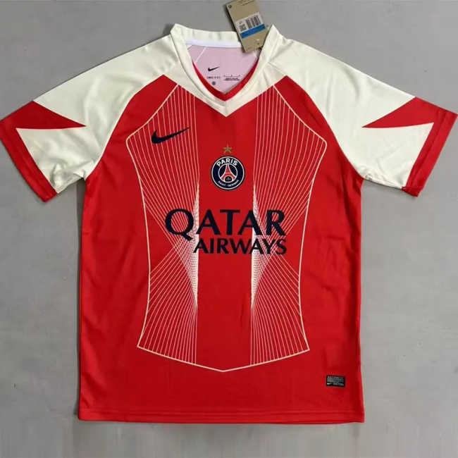25-26 Paris Saint-Germain Red Special Edition Fans Training shirts
