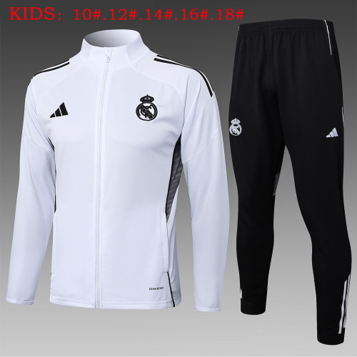 25-26 Real Madrid High Quality Kids Jacket Tracksuit