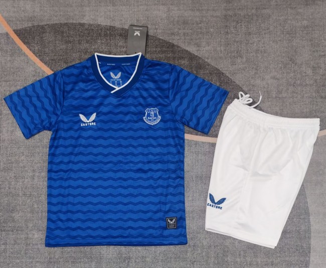 25-26 Everton Home Kids Soccer Jersey