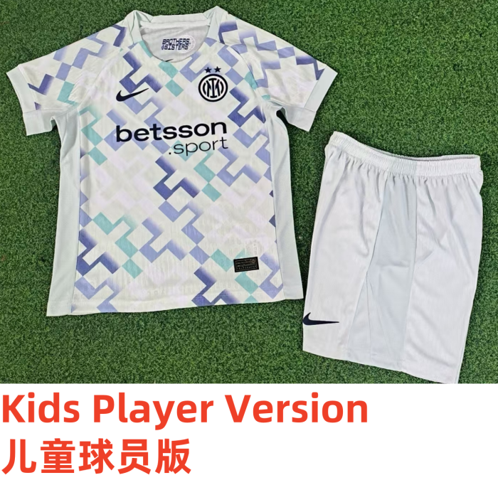 25-26 Inter Milan Away Kids Player Version Soccer Jersey (球员童装)