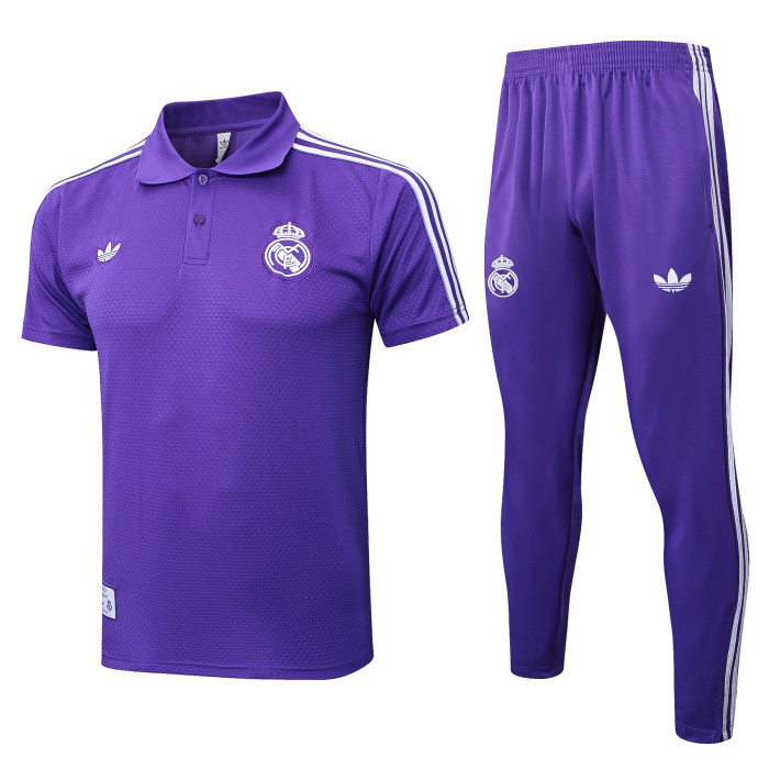 25-26 Real Madrid High Quality Polo Tracksuit