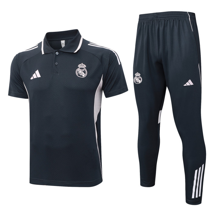 25-26 Real Madrid High Quality Polo Tracksuit