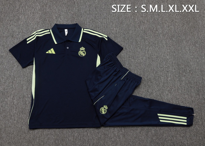 25-26 Real Madrid High Quality Polo Tracksuit