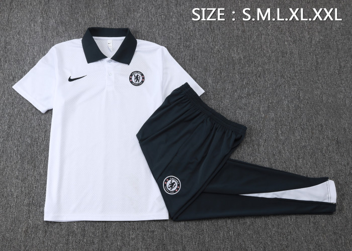 25-26 Chelsea High Quality Polo Tracksuit