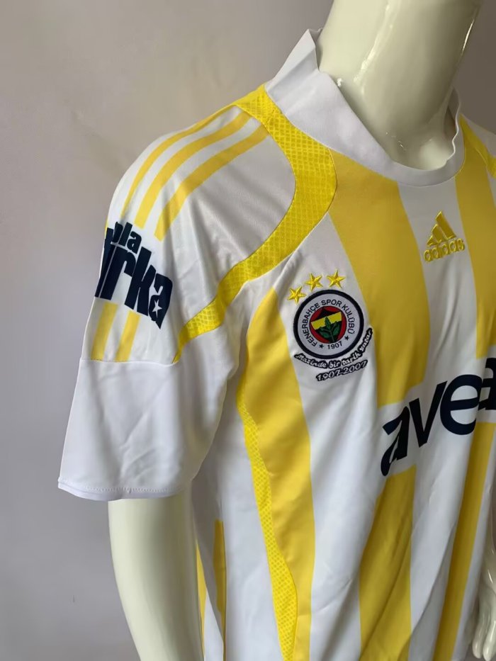 2007-2008 Fenerbahce Away Retro Soccer Jersey