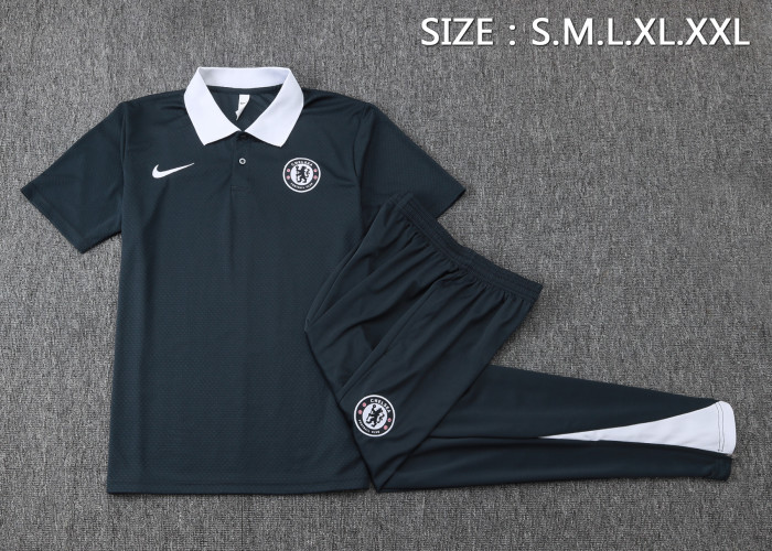 25-26 Chelsea High Quality Polo Tracksuit