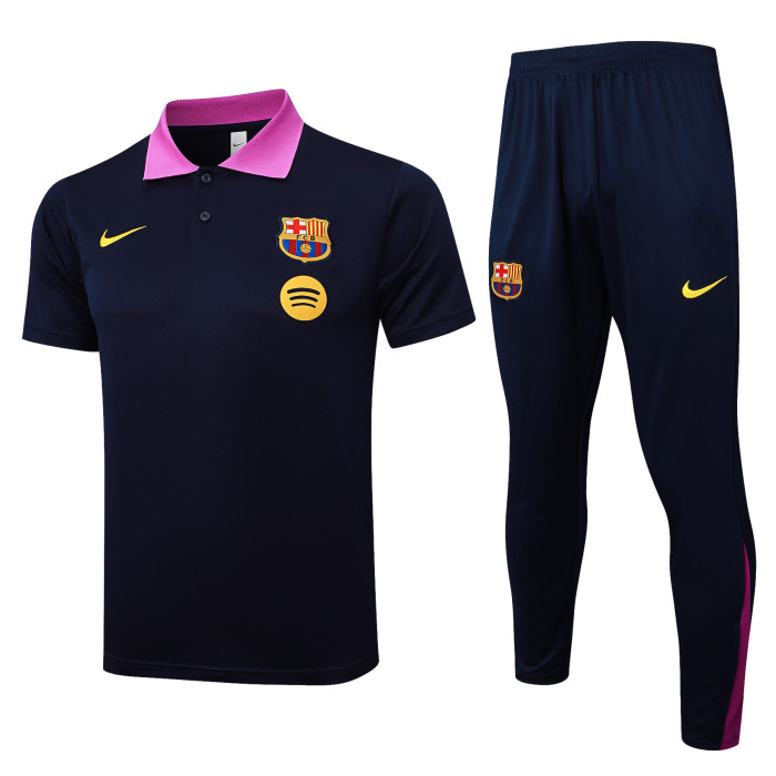 25-26 Barcelona High Quality Polo Tracksuit