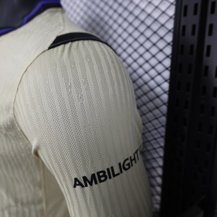 25-26 Barcelona Away Long Sleeve Player Version Soccer Jersey (长袖球员)