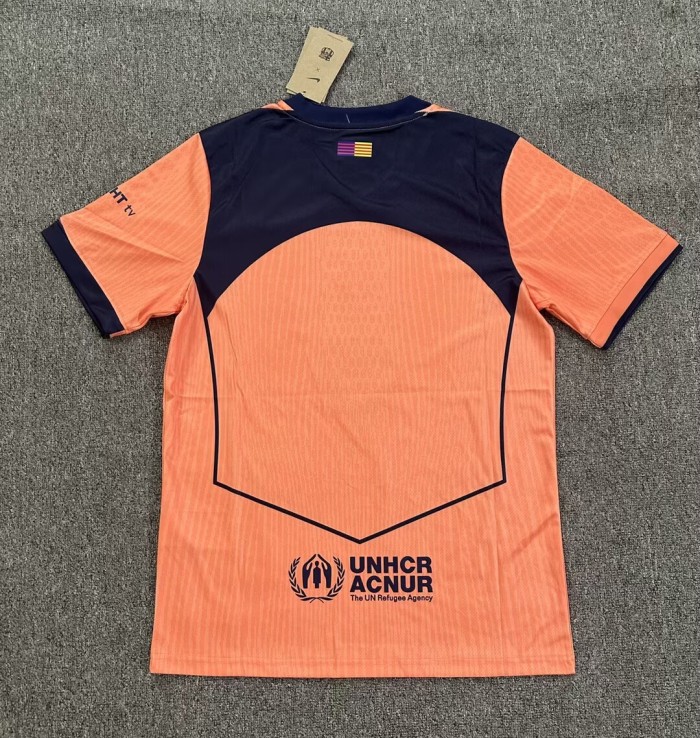 25-26 Barcelona Orange Special Edition Fans Soccer Jersey
