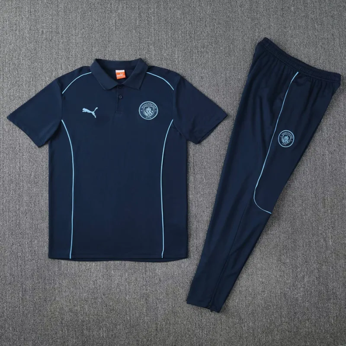 25-26 Manchester City High Quality Polo Tracksuit