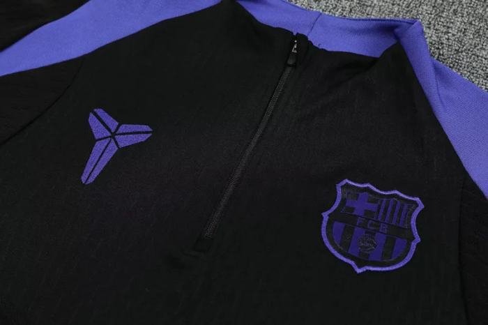 25-26 Barcelona High Quality Half Pull Tracksuit