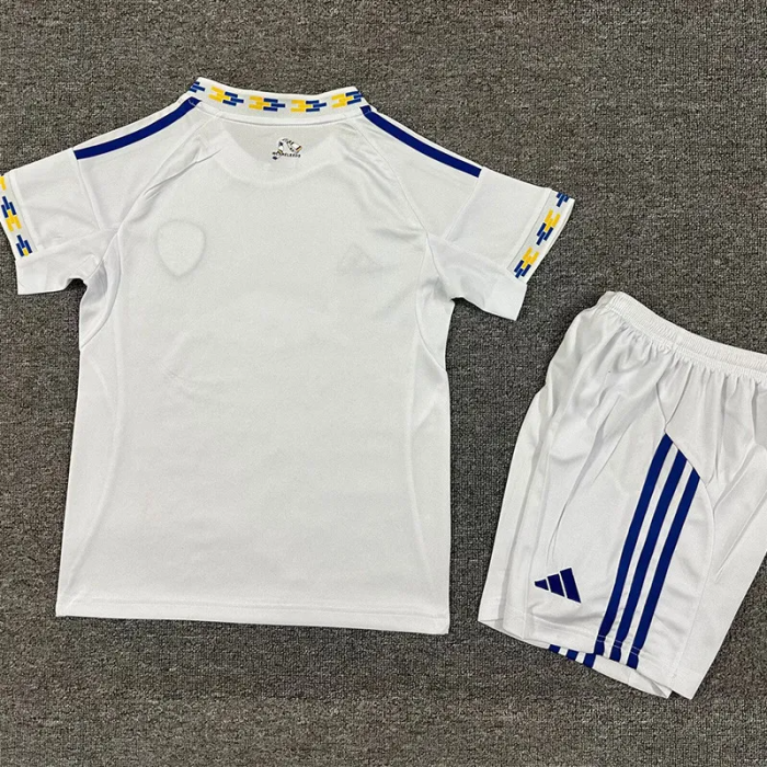 25-26 Leeds United Home Kids Soccer Jersey