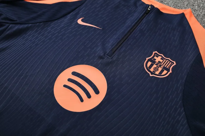 25-26 Barcelona High Quality Half Pull Tracksuit