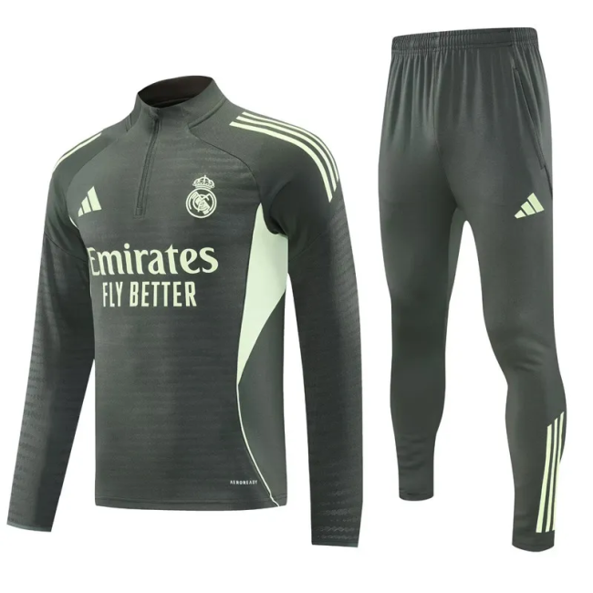 25-26 Real Madrid High Quality Half Pull Tracksuit