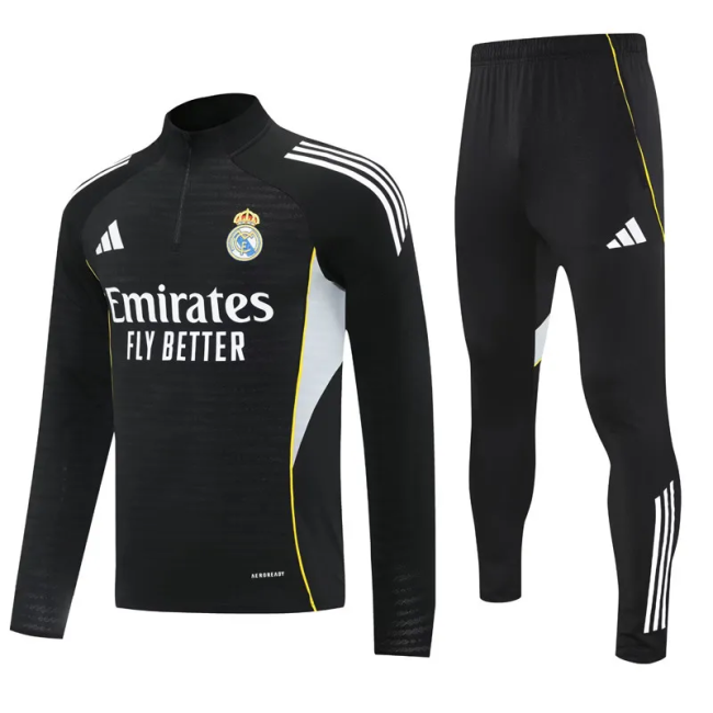 25-26 Real Madrid High Quality Half Pull Tracksuit