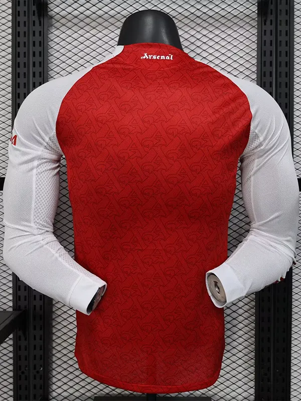 25-26 Arsenal Home Long Sleeve Player Version Soccer Jersey (长袖球员)