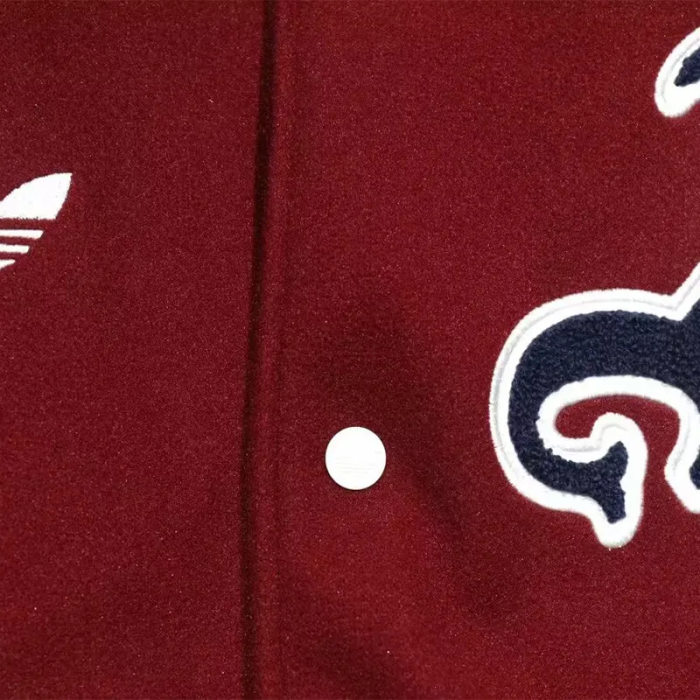 25-26 Arsenal Brown Red Cotton Baseball Jacket