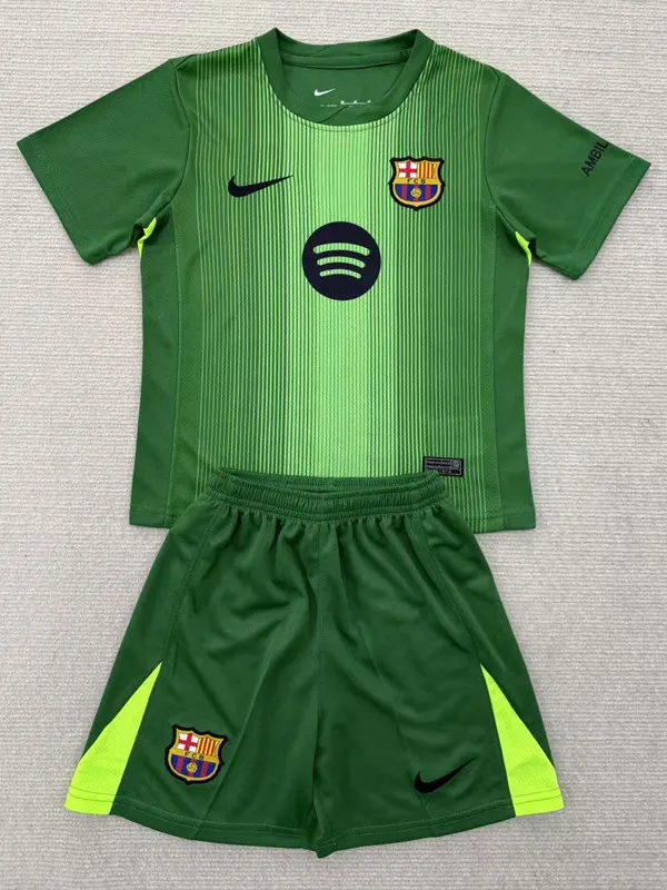 25-26 Barcelona Green Goalkeeper Adult Suit