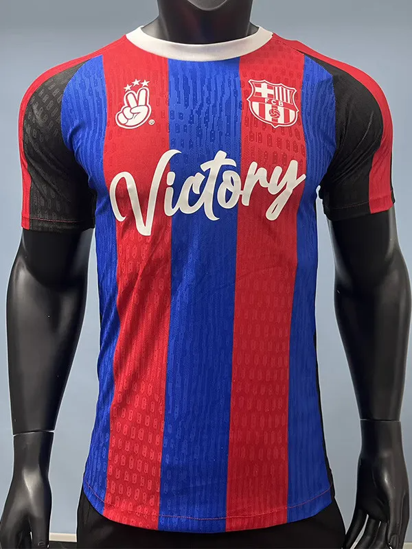 25-26 Barcelona Blue Red Special Edition Player Version Training Shirts