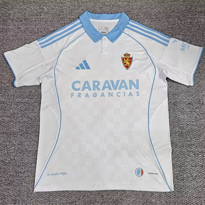25-26 Zaragoza Home Fans Soccer Jersey