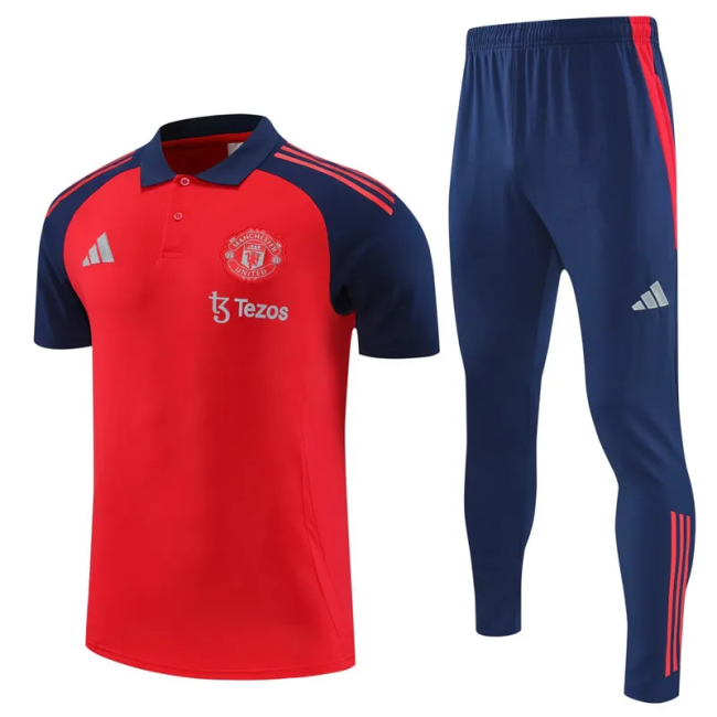 25-26 Manchester United High Quality Polo Tracksuit