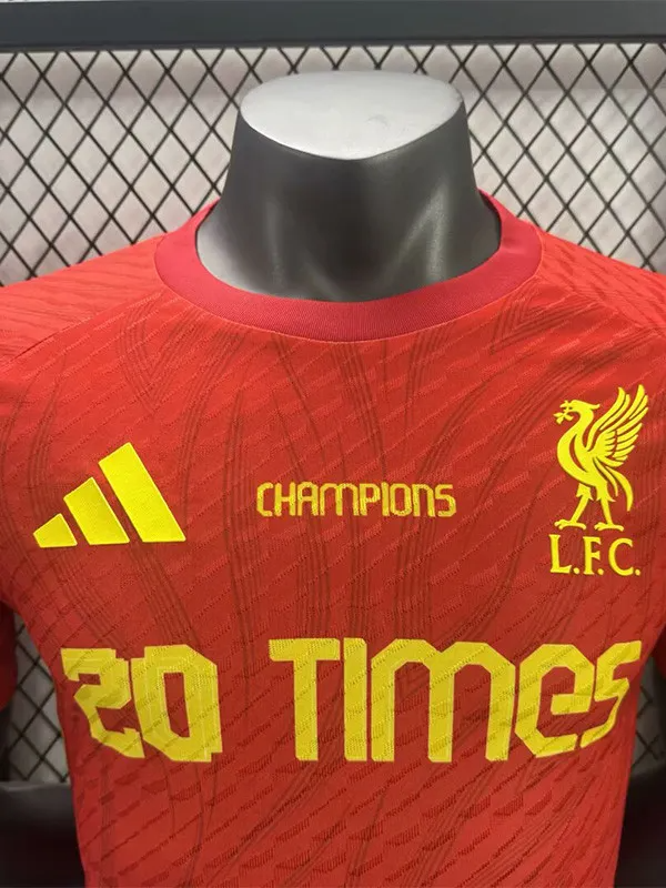 25-26 Liverpool Red CHampions 20 times Player Version Training shirts