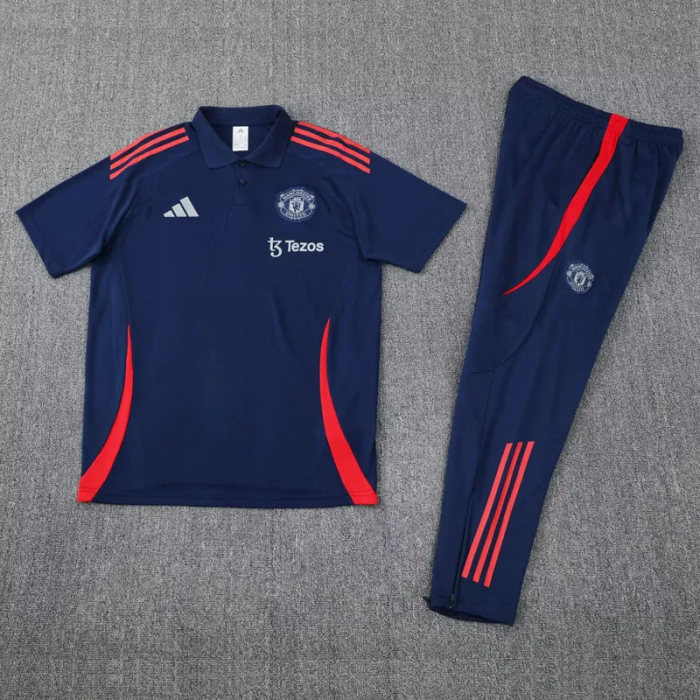 25-26 Manchester United High Quality Polo Tracksuit