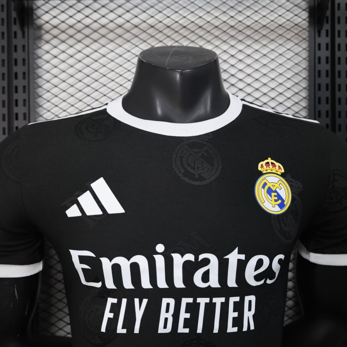 25-26 Real Madrid Black Special Edition Player Version Soccer Jersey