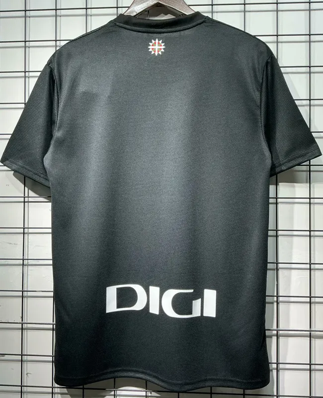 25-26 Bilbao Black Goalkeeper Fans Soccer Jersey