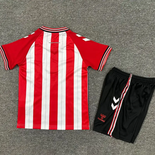 25-26 Sunderland Home Kids Soccer Jersey