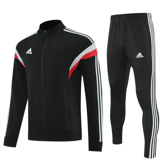 2025 AD Black Jacket Tracksuit