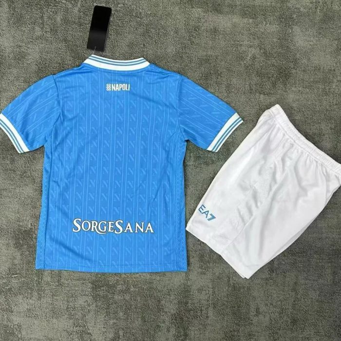 25-26 Napoli Homer Kids Soccer Jersey 1:1 Thai Quality