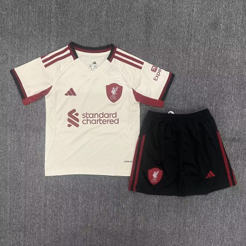 25-26 Liverpool Away Kids Soccer Jersey