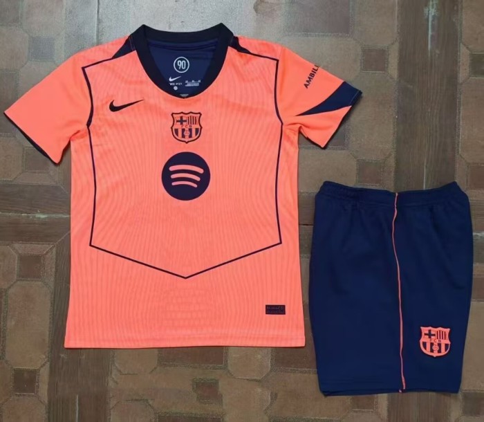 25-26 Barcelona Third  Kids Soccer Jersey