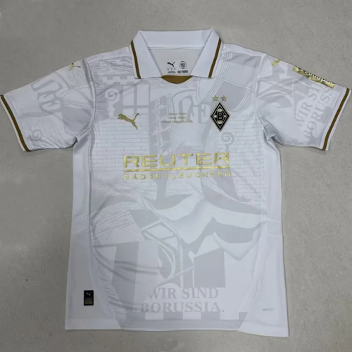 25-26 Monchengladbach White Special Edition Fans Soccer Jersey