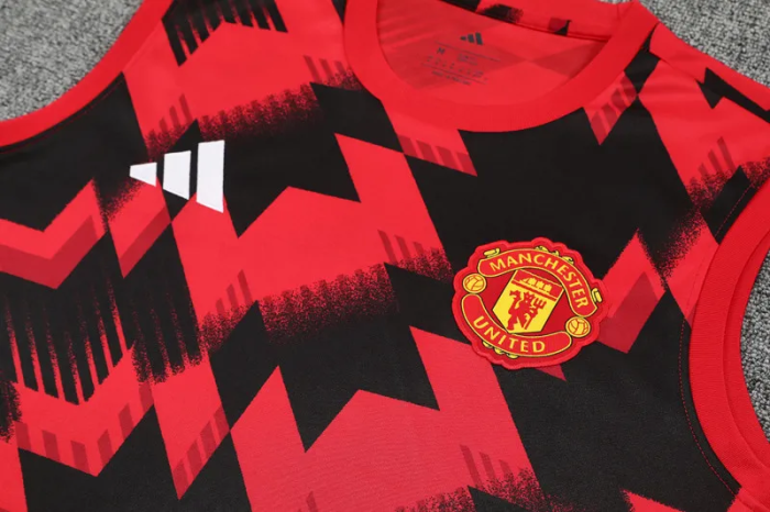 25-26 Manchester United High Quality Tank Top And Shorts Suit
