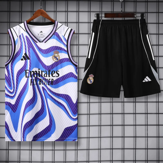 25-26 Real Madrid High Quality Tank Top And Shorts Suit