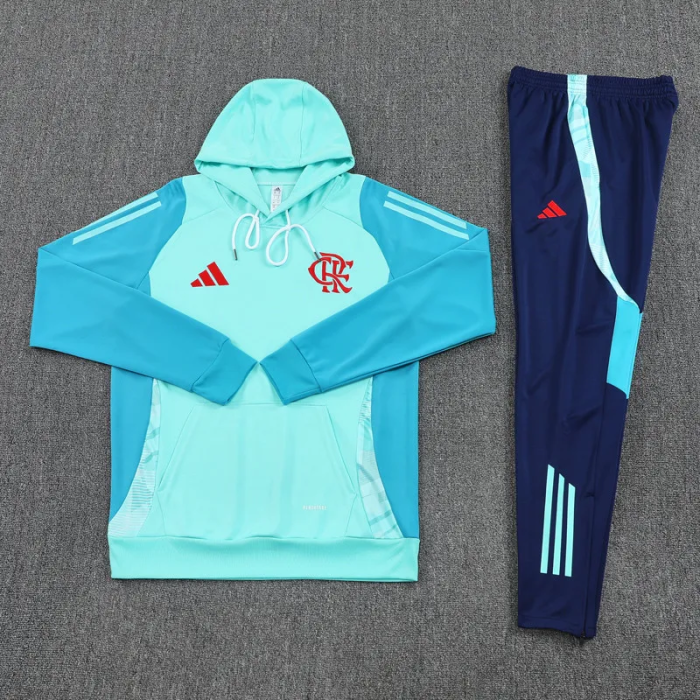 25-26 Flamengo Light blue Hoodie Tracksuit (卫衣套装)