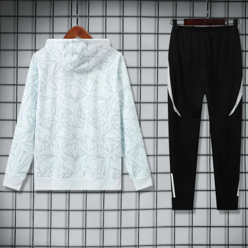 25-26 Real Madrid White Hoodie Tracksuit (卫衣套装)