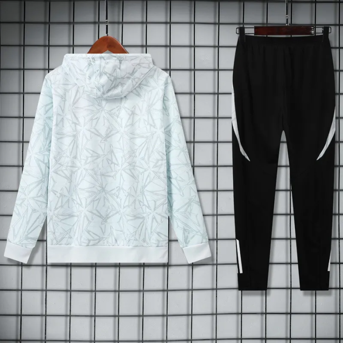 25-26 Real Madrid White Hoodie Tracksuit (卫衣套装)