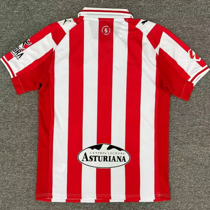 25-26 Gijon Home Fans Soccer Jersey 1:1 Thai Quality