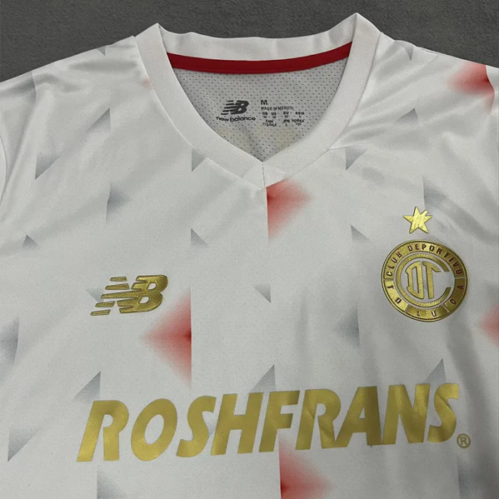 25-26 Toluca Away Fans Soccer Jersey 1:1 Thai Quality*带星