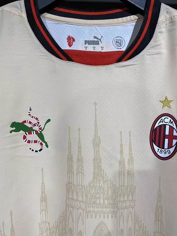 25-26 AC Milan Khaki Special Edition Player Version Soccer Jersey (球员) 1:1 Thai Quality