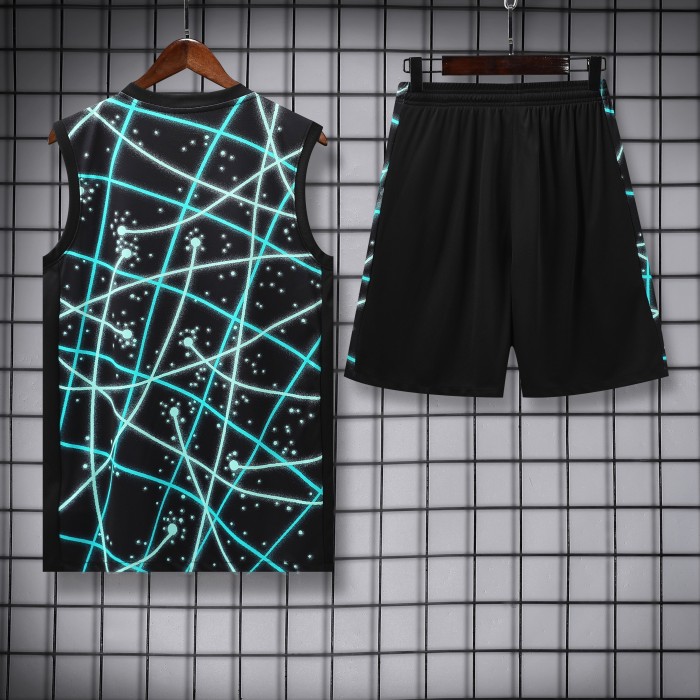 25-26 Inter Milan High Quality Kids Tank Top And Shorts Suit