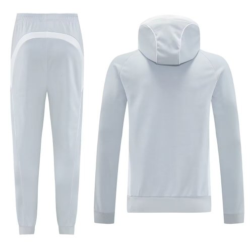 25-26 Real Madrid White Hoodie Tracksuit (卫衣套装)