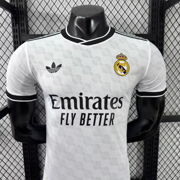 25-26 Real Madrid White Special Edition Player Version Soccer Jersey 1:1 Thai Quality
