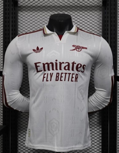 25-26 Arsenal Third Long Sleeve Player Version Soccer Jersey 1:1 Thai Quality (长袖球员)