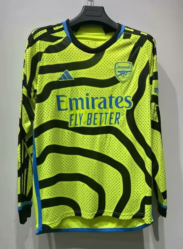 23-24 Arsenal Away 1:1 Long Sleeves Fans Soccer Jersey